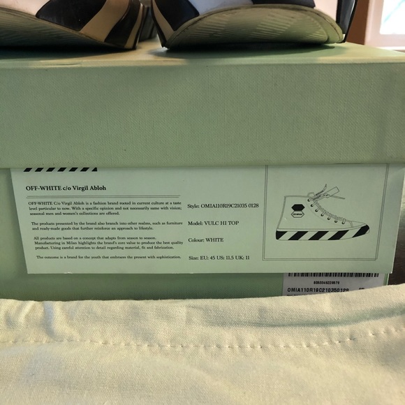 š„š„Off-White Vulc HI TOPš„š„ - Picture 6 of 8